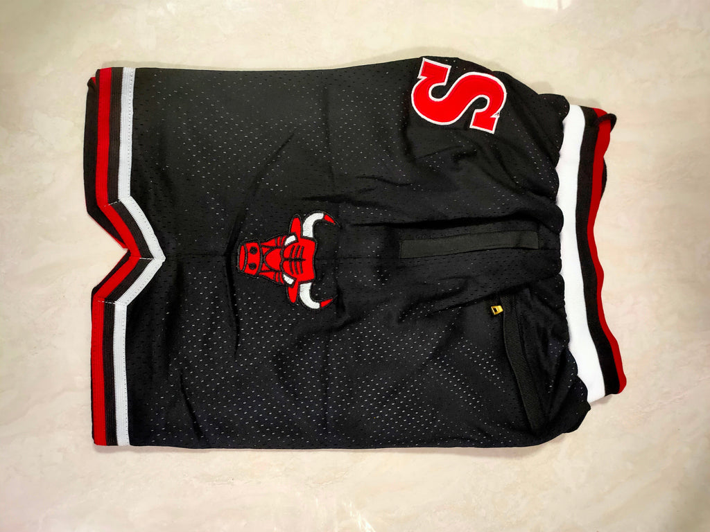 Chicago Bulls Black Collaboration Retro Pocket Shorts