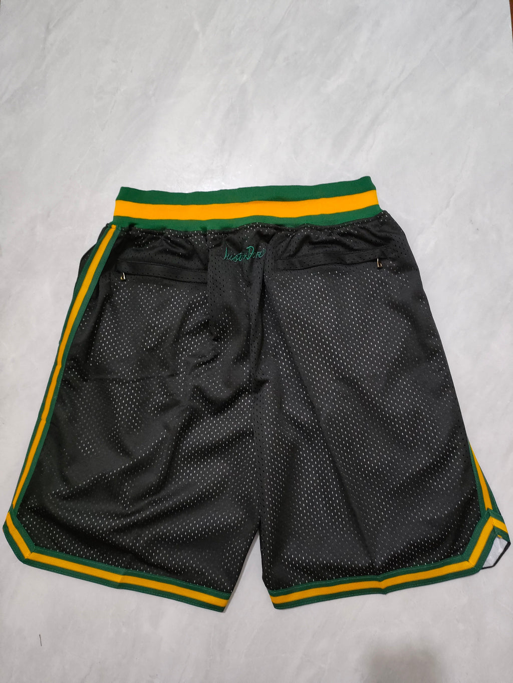 Boston Celtics Black & Gold Edition Pocket Shorts