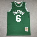 Boston Celtics #6 Throwback ！ Embroidered Jersey
