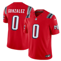 Christian Gonzalez #0 New England Patriots Red Vapor F.U.S.E. Limited Jersey