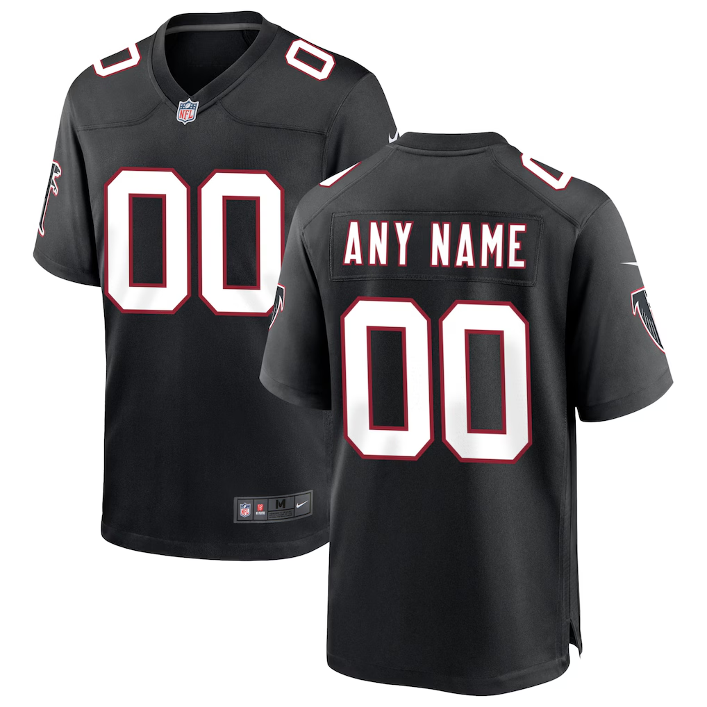 Custom Atlanta Falcons Black Game Jersey