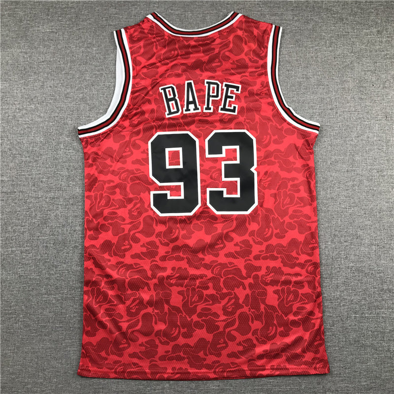 Chicago Bulls BAPE #93 1996-97 Throwback ― Embroidered