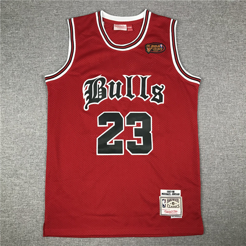 Chicago Bulls Michael Jordan #23 1997-98 Throwback �C Embroidered