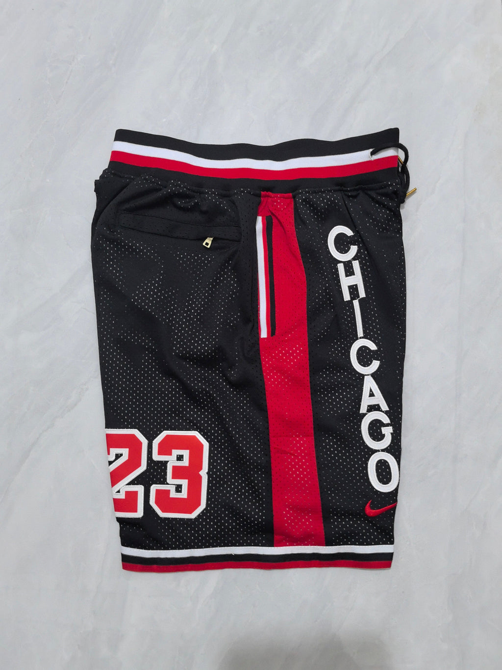 Chicago Bulls Black Retro Pocket Shorts #23