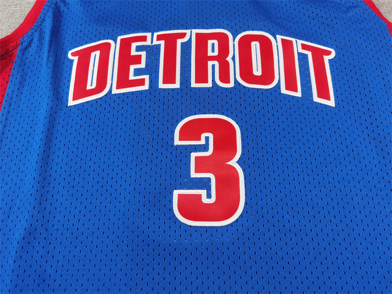 Detroit Pistons Ben Wallace #3 City Edition Swingman Jersey ！ Embroidered