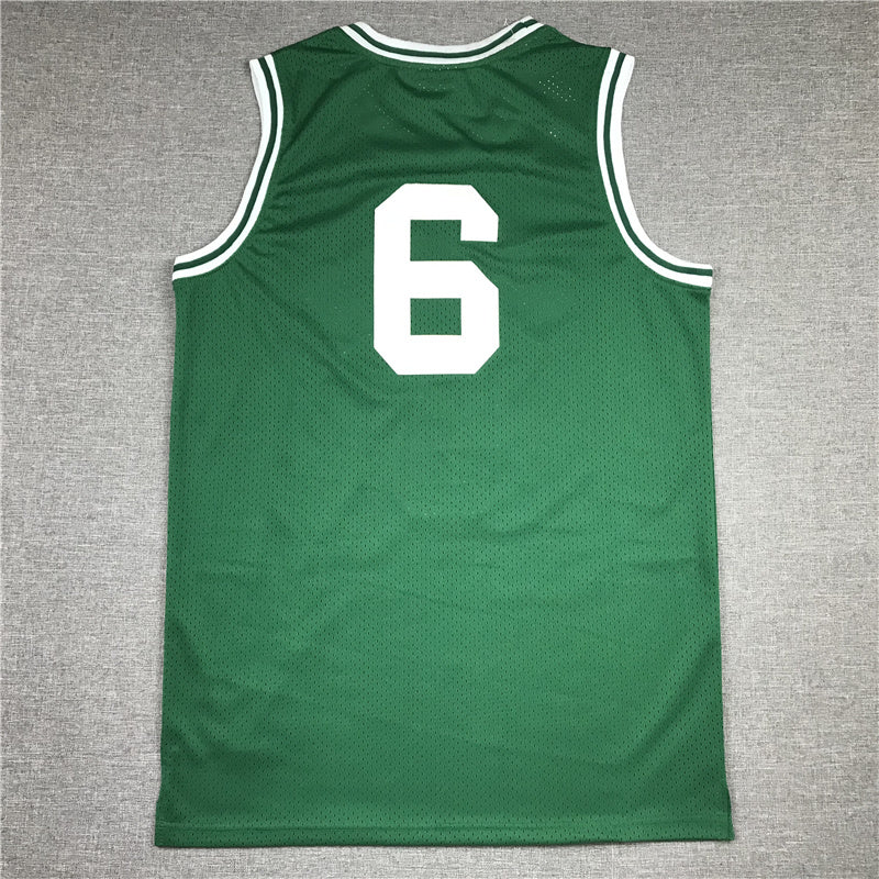 Boston Celtics #6 Throwback ！ Embroidered Jersey