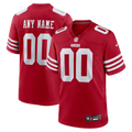 Custom San Francisco 49ers Red Game Jersey