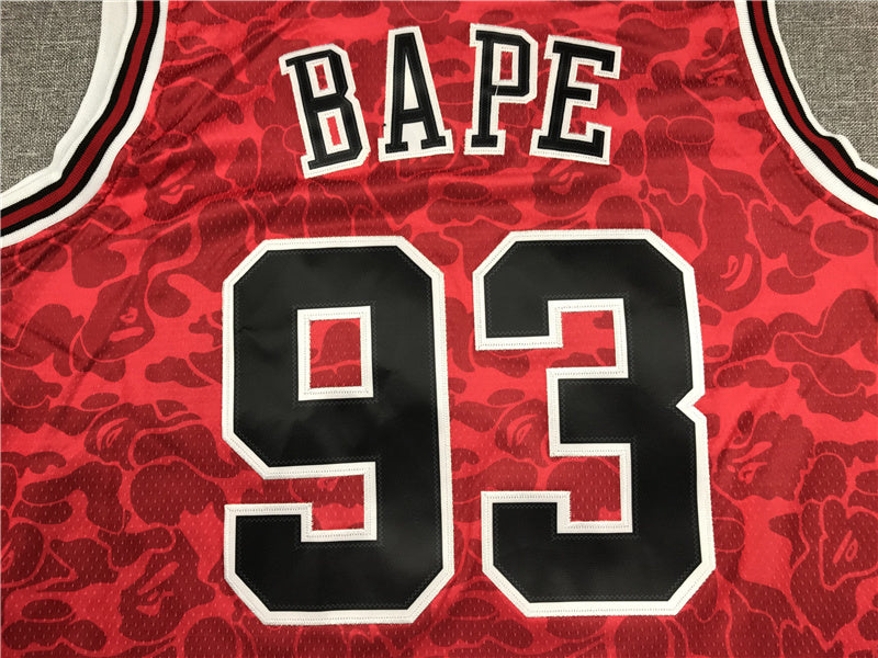 Chicago Bulls BAPE #93 1996-97 Throwback ― Embroidered