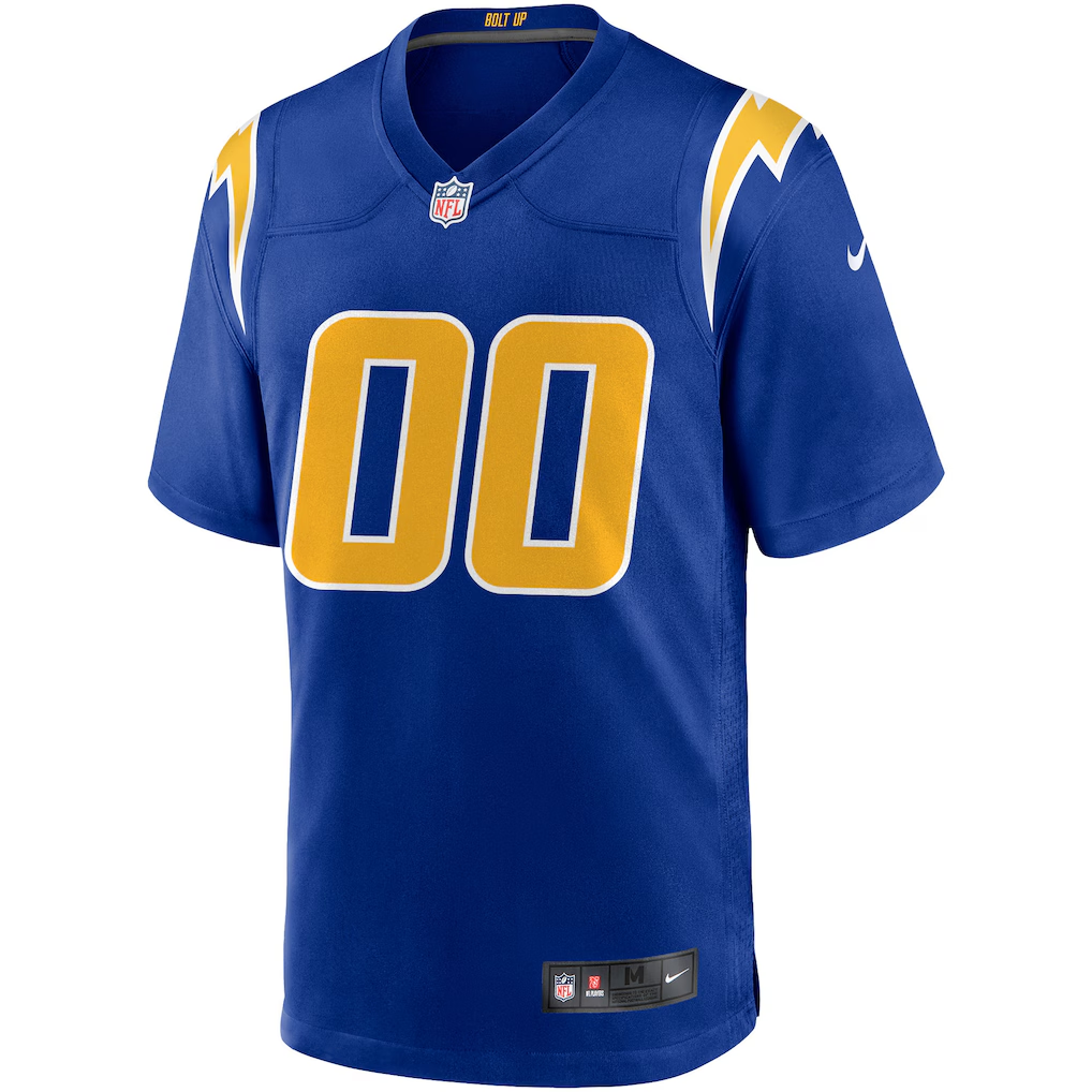 Custom Los Angeles Chargers Royal Game Jersey