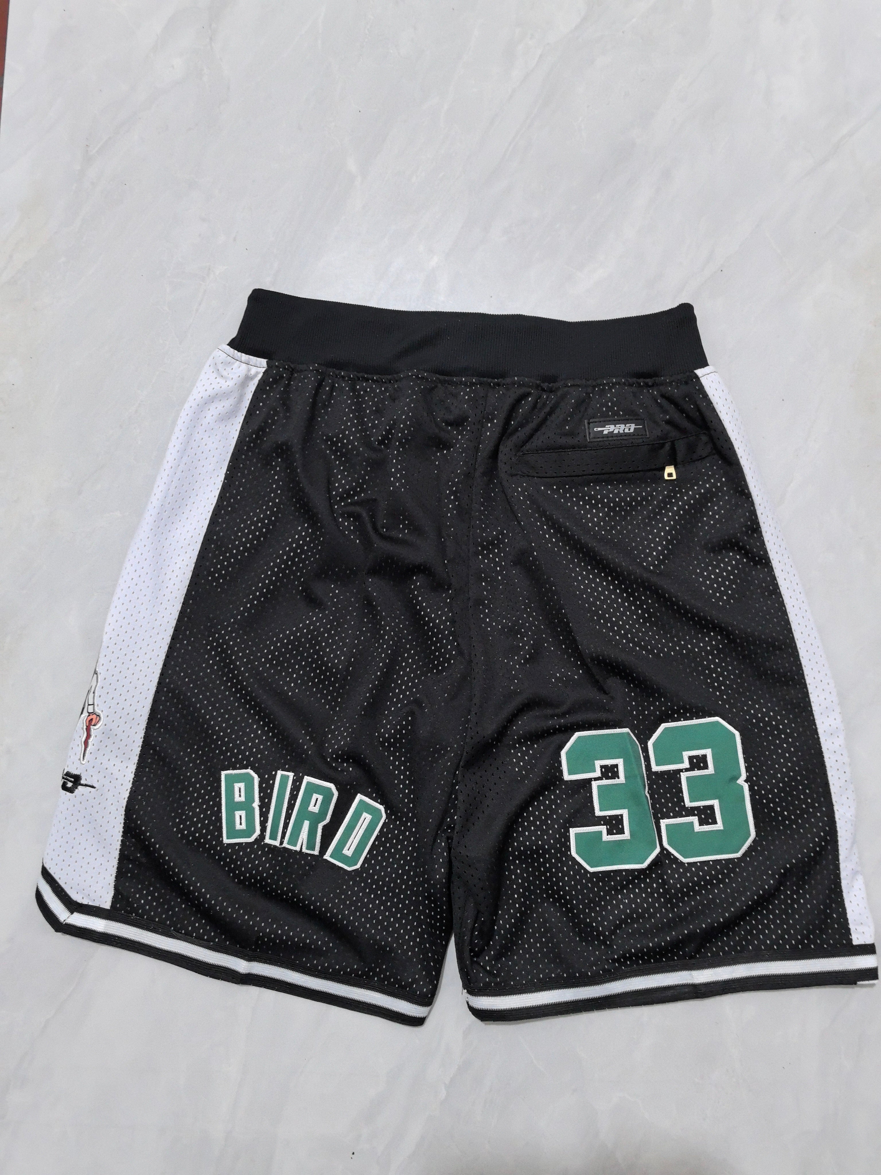 Boston Celtics Black Pocket Shorts