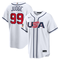 Aaron Judge USA Baseball 2026 World Baseball Classic Home Stadium Jersey - White