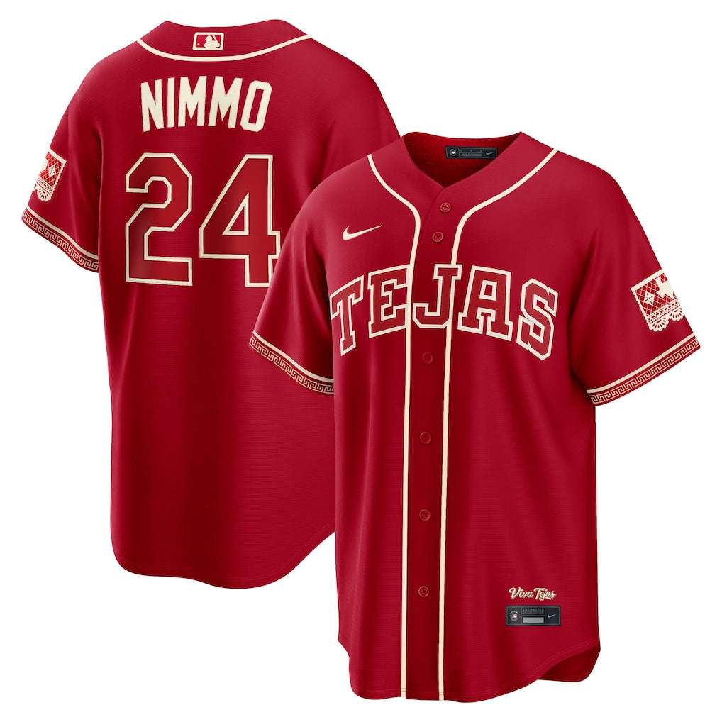Brandon Nimmo Texas Rangers 2026 City Connect Stadium Jersey - Red