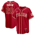 Ezequiel Duran Texas Rangers 2026 City Connect Stadium Jersey - Red