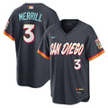 Jackson Merrill San Diego Padres 2026 City Connect Stadium Jersey - Obsidian