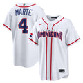Ketel Marte Dominican Republic Baseball 2026 World Baseball Classic Home Stadium Jersey - White