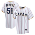 Seiya Suzuki Japan Baseball 2026 World Baseball Classic Home Stadium Jersey - White