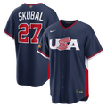 Tarik Skubal USA Baseball 2026 World Baseball Classic Road Stadium Jersey - Navy