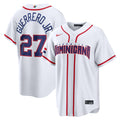 Vladimir Guerrero Jr. Dominican Republic Baseball 2026 World Baseball Classic Home Stadium Jersey - White