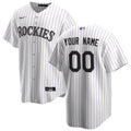 Custom Colorado Rockies Home Jersey - White