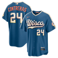 William Contreras Milwaukee Brewers 2026 City Connect Stadium Jersey - Mineral Blue