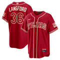 Wyatt Langford Texas Rangers 2026 City Connect Stadium Jersey - Red