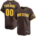Custom San Diego Padres Away Jersey - Brown