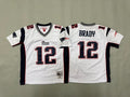 Youth Tom Brady #12 New England Patriots White Vintage Throwback Jersey